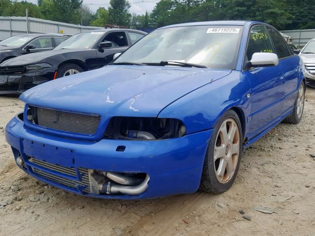 WAURD68D51A030089 - 2001 AUDI S4 2.7 QUA BLUE photo 2