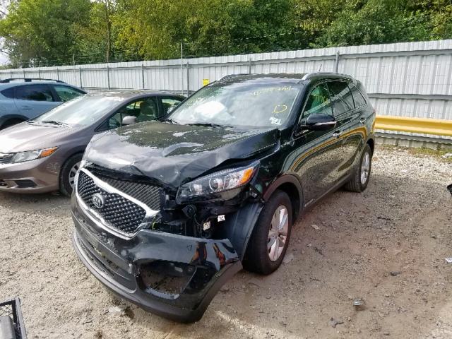 5XYPGDA5XGG111722 - 2016 KIA SORENTO LX BLACK photo 2