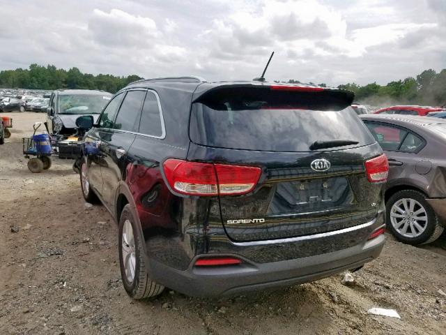 5XYPGDA5XGG111722 - 2016 KIA SORENTO LX BLACK photo 3