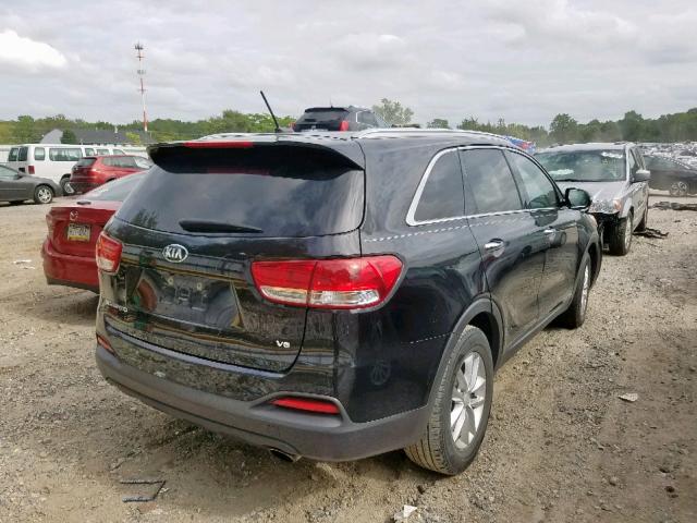 5XYPGDA5XGG111722 - 2016 KIA SORENTO LX BLACK photo 4