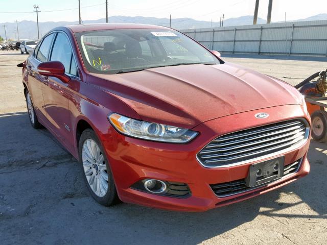 3FA6P0SU8DR310026 - 2013 FORD FUSION TIT RED photo 1