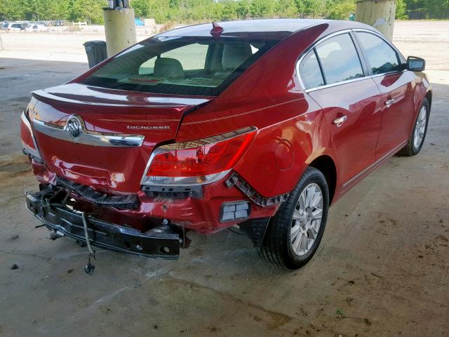 1G4GC5ER0DF187622 - 2013 BUICK LACROSSE MAROON photo 4