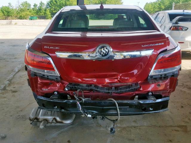 1G4GC5ER0DF187622 - 2013 BUICK LACROSSE MAROON photo 9