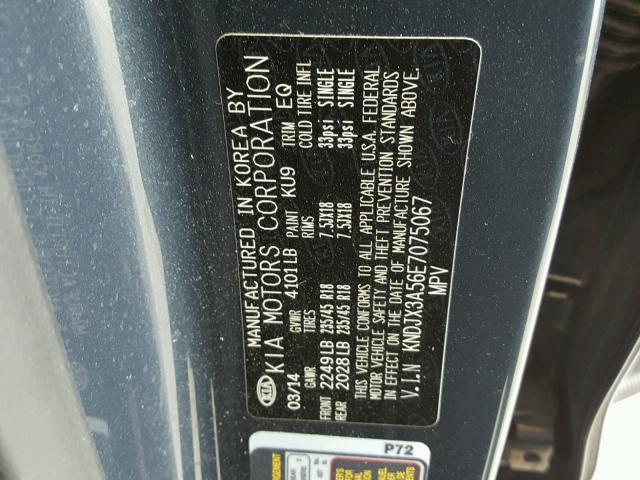 KNDJX3A56E7075067 - 2014 KIA SOUL ! Mavi foto 10