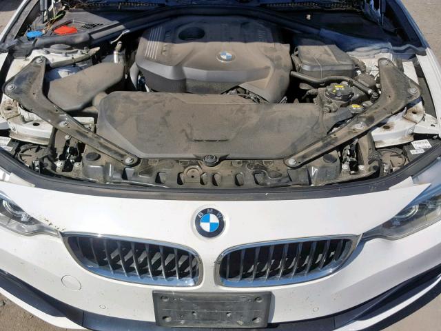 WBA4U9C53H5D44325 - 2017 BMW 430XI WHITE photo 7