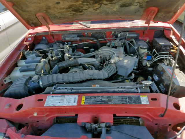 4F4YR16VX1TM28490 - 2001 MAZDA B3000 CAB RED photo 7