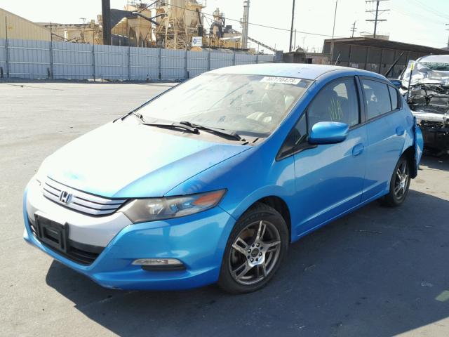 JHMZE2H57AS018150 - 2010 HONDA INSIGHT LX BLUE photo 2