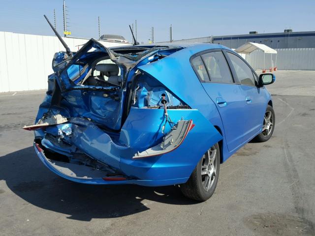 JHMZE2H57AS018150 - 2010 HONDA INSIGHT LX BLUE photo 4