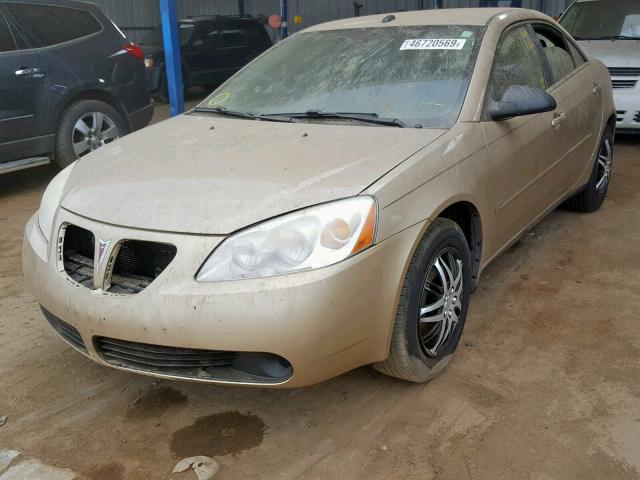 1G2ZF57B884100379 - 2008 PONTIAC G6 VALUE L GOLD photo 2