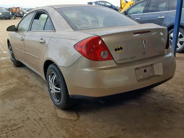 1G2ZF57B884100379 - 2008 PONTIAC G6 VALUE L GOLD photo 3