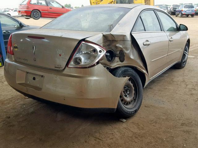 1G2ZF57B884100379 - 2008 PONTIAC G6 VALUE L GOLD photo 4