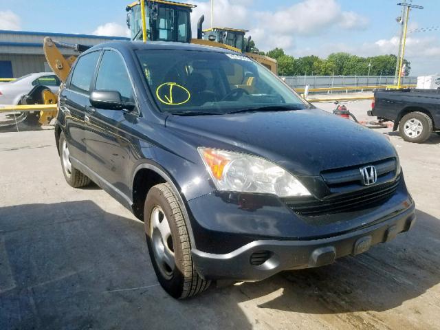 5J6RE38398L005646 - 2008 HONDA CR-V LX BLACK photo 1