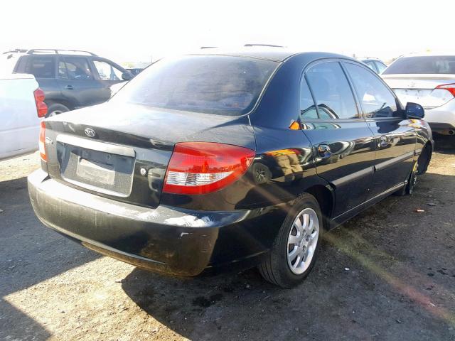 KNADC125636268170 - 2003 KIA RIO BLACK photo 4