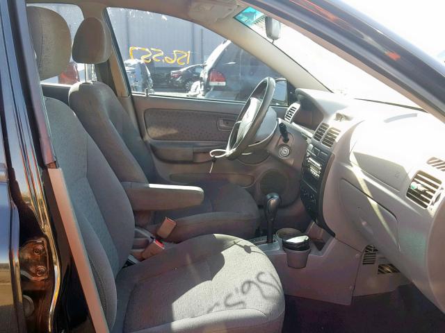 KNADC125636268170 - 2003 KIA RIO BLACK photo 5