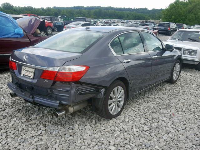 1HGCR3F89FA004960 - 2015 HONDA ACCORD EXL SILVER photo 4