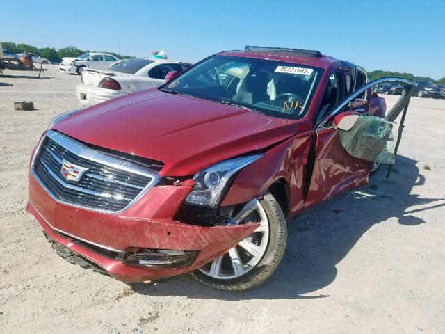 1G6AH5RX0F0116126 - 2015 CADILLAC ATS LUXURY RED photo 2