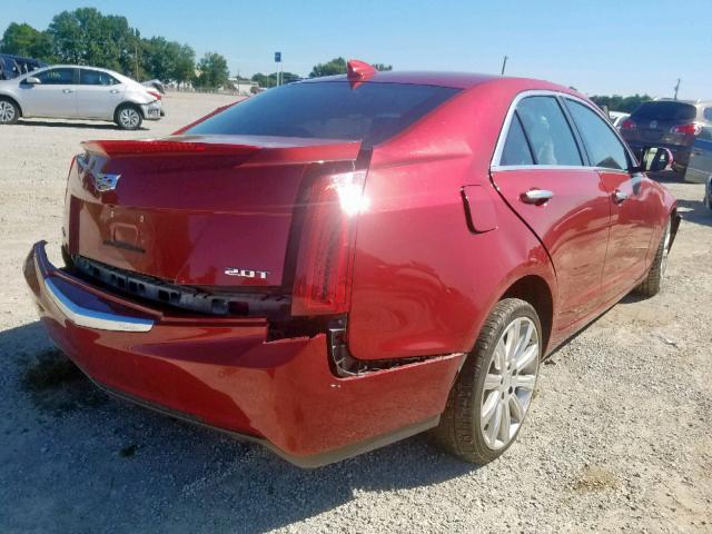 1G6AH5RX0F0116126 - 2015 CADILLAC ATS LUXURY RED photo 4