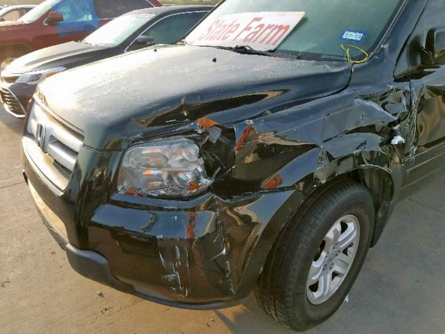 5FNYF28278B019581 - 2008 HONDA PILOT VP BLACK photo 9