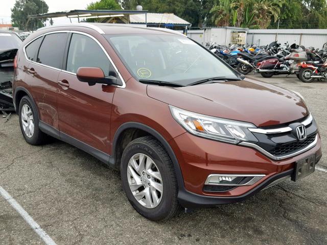 2HKRM3H74FH546360 - 2015 HONDA CR-V EXL BURGUNDY photo 1