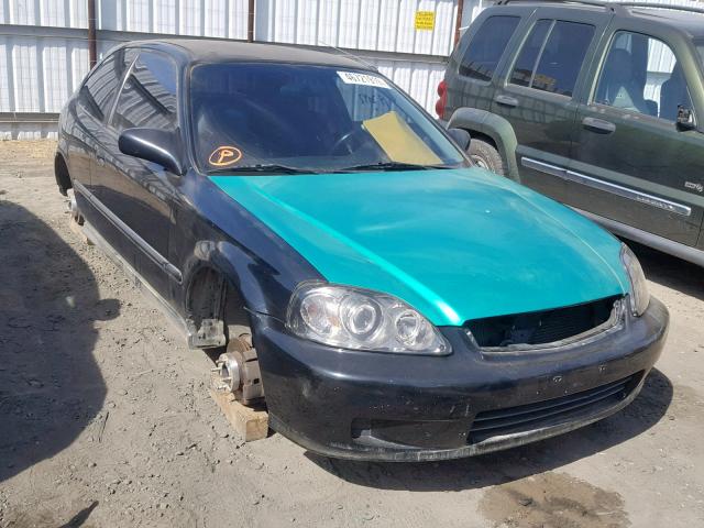 2HGEJ6341YH105160 - 2000 HONDA CIVIC DX TWO TONE photo 1