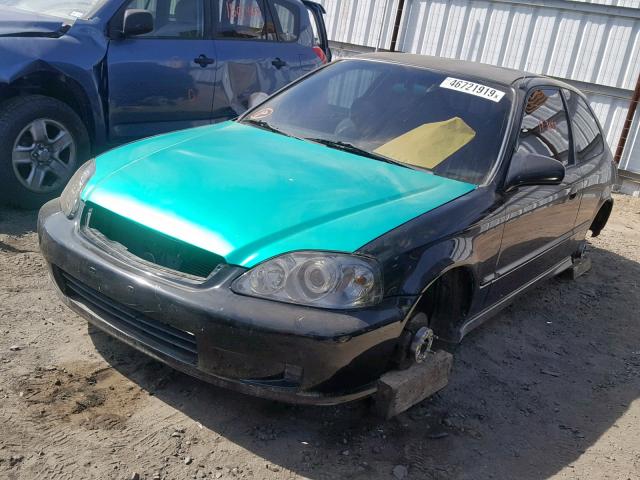 2HGEJ6341YH105160 - 2000 HONDA CIVIC DX TWO TONE photo 2