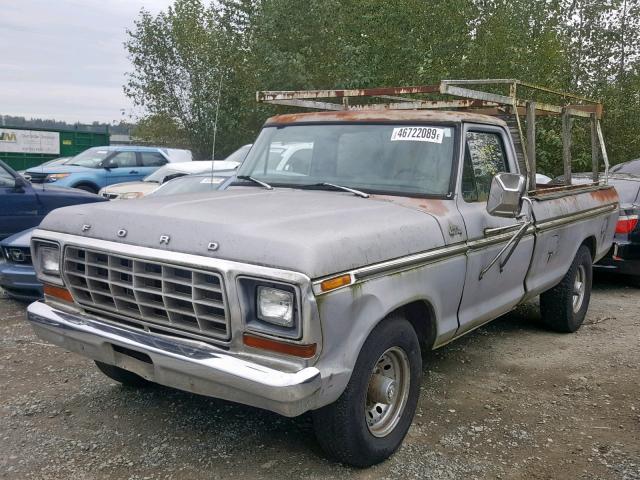 F25SRDJ9409 - 1979 FORD F-250 GRAY photo 2