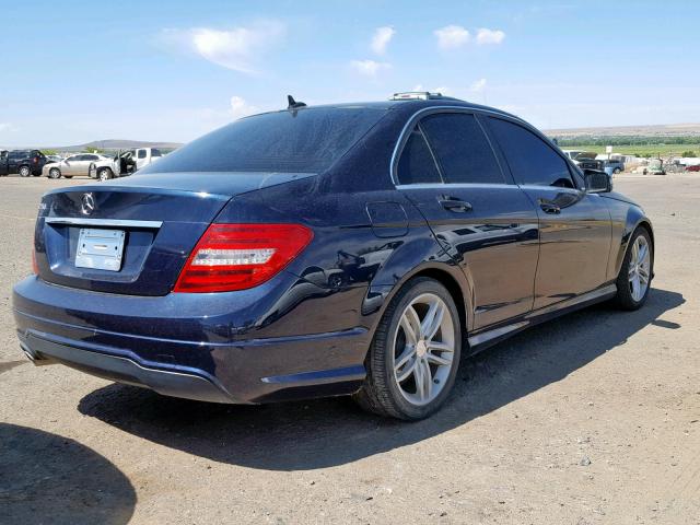 WDDGF4HB0CA678245 - 2012 MERCEDES-BENZ C 250 BLUE photo 4