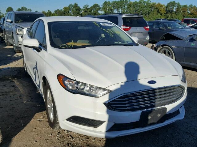 3FA6P0G74JR151875 - 2018 FORD FUSION S WHITE photo 1