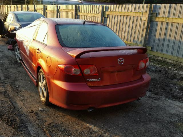 1YVHP80D555M21555 - 2005 MAZDA 6 S RED photo 3