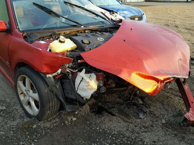 1YVHP80D555M21555 - 2005 MAZDA 6 S RED photo 9