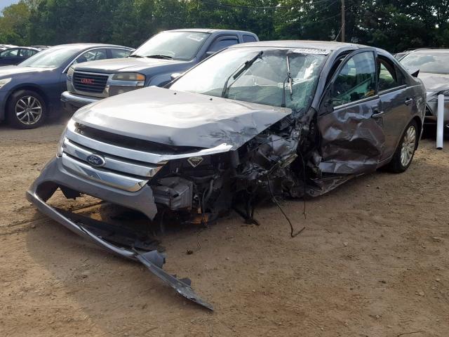 3FADP0L37CR252907 - 2012 FORD FUSION HYB GRAY photo 2