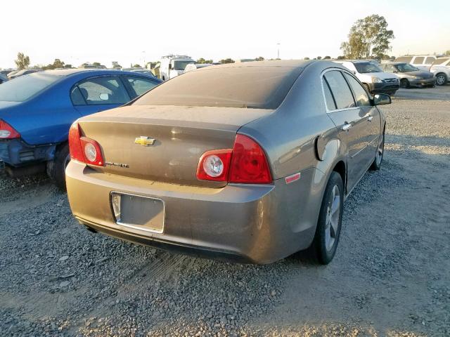 1G1ZC5E08CF103634 - 2012 CHEVROLET MALIBU 1LT GRAY photo 4