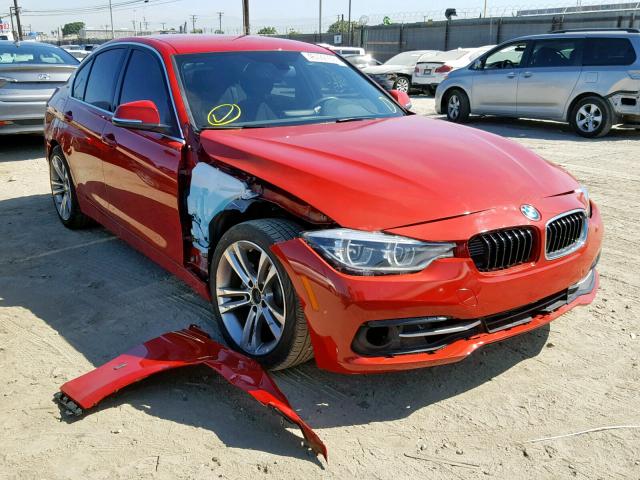 WBA8E1C52JA765219 - 2018 BMW 330E RED photo 1