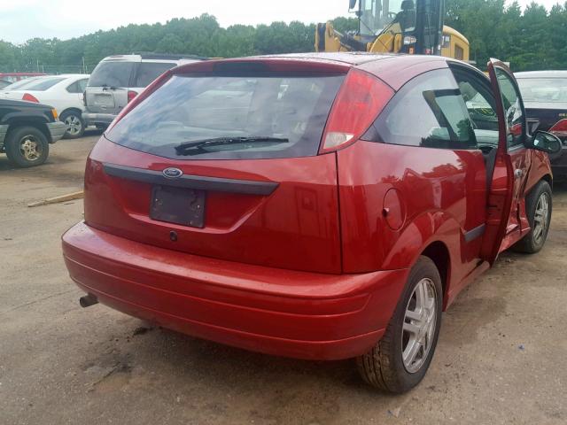 3FAFP31313R184360 - 2003 FORD FOCUS ZX3 RED photo 4