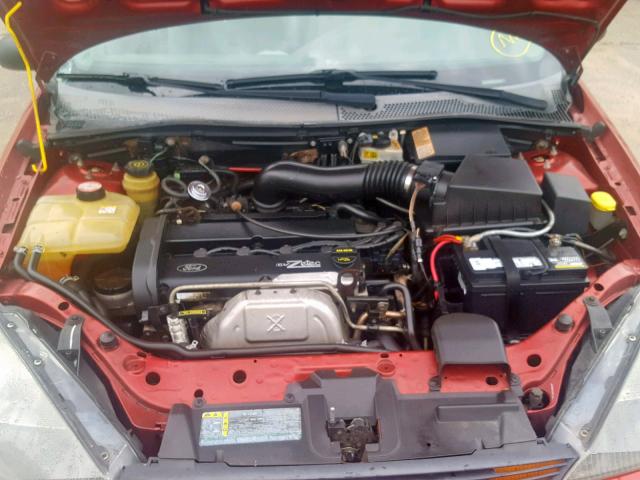 3FAFP31313R184360 - 2003 FORD FOCUS ZX3 RED photo 7