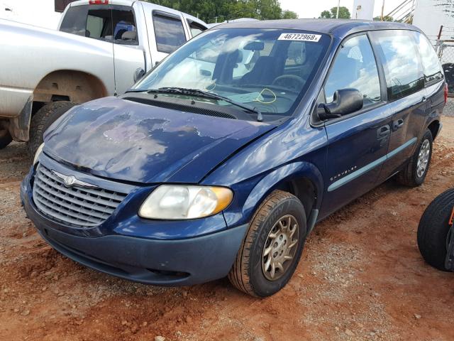 1C4GJ25B41B178694 - 2001 CHRYSLER VOYAGER BLUE photo 2