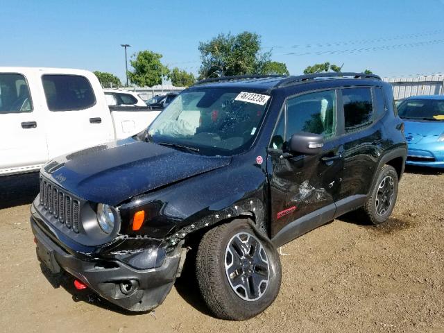 ZACCJBCB4HPE79399 - 2017 JEEP RENEGADE T BLACK photo 2