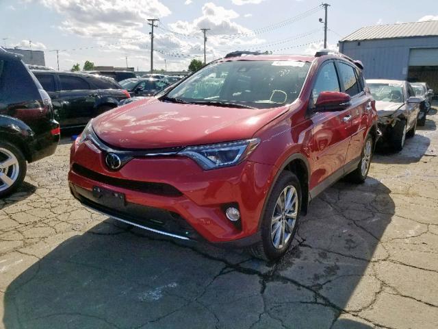 2T3DFREV4HW657433 - 2017 TOYOTA RAV4 LIMIT RED photo 2