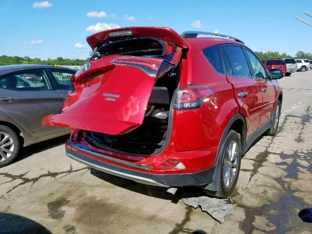 2T3DFREV4HW657433 - 2017 TOYOTA RAV4 LIMIT RED photo 4