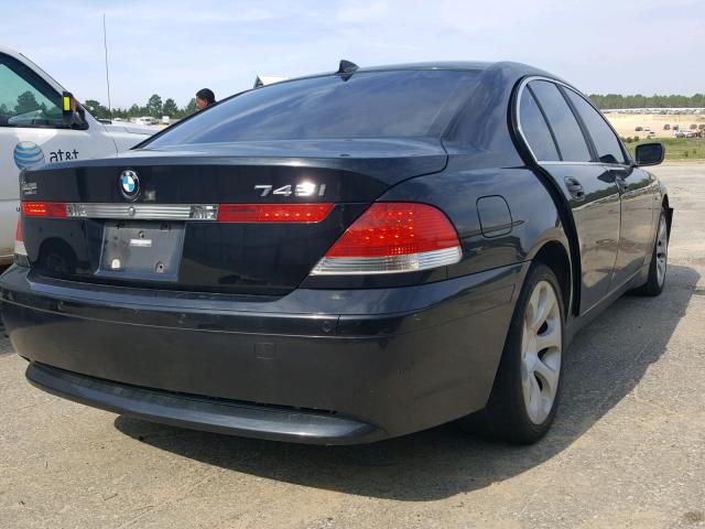 WBAGL63472DP55744 - 2002 BMW 745 I BLACK photo 4