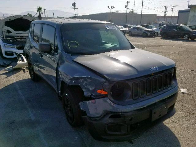 ZACCJBAB1HPF48133 - 2017 JEEP RENEGADE S GRAY photo 1