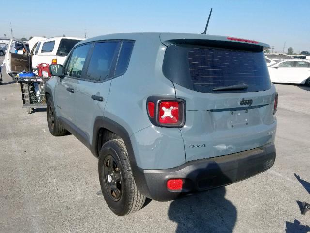 ZACCJBAB1HPF48133 - 2017 JEEP RENEGADE S GRAY photo 3