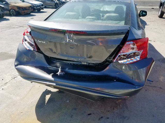 2HGFG3B87CH567530 - 2012 HONDA CIVIC EX GRAY photo 9