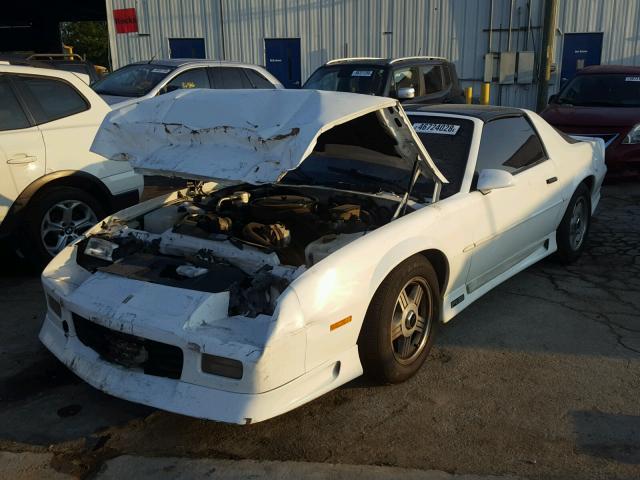 1G1FP23E2ML111770 - 1991 CHEVROLET CAMARO RS WHITE photo 2