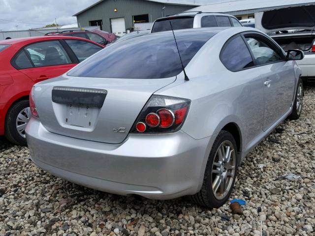 JTKDE167280245156 - 2008 TOYOTA SCION TC 银色 照片 4