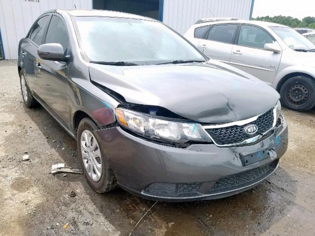 KNAFU4A27D5727423 - 2013 KIA FORTE EX GRAY photo 1