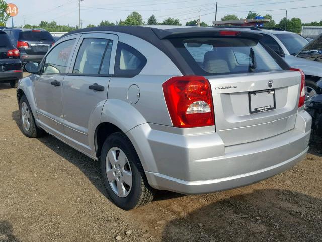 1B3HB28B87D384726 - 2007 DODGE CALIBER SILVER photo 3