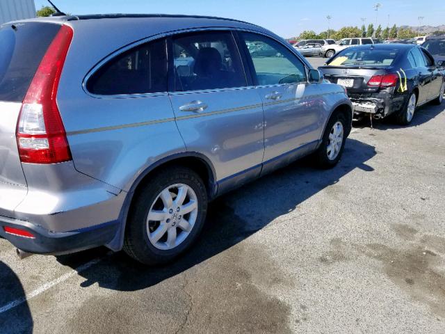 JHLRE38707C029148 - 2007 HONDA CR-V EXL SILVER photo 4