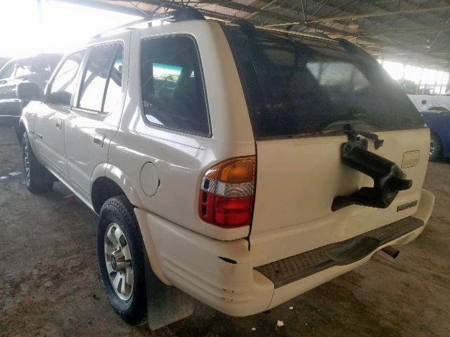 4S6CK58W5X4413308 - 1999 HONDA PASSPORT E WHITE photo 3