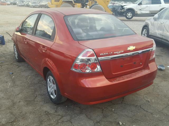 KL1TD56EX9B385982 - 2009 CHEVROLET AVEO LS BURGUNDY photo 3